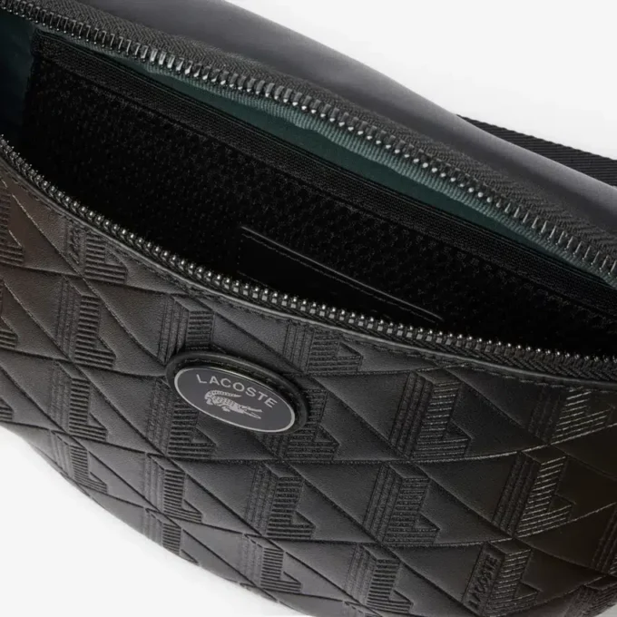 Monogram Embossed Leather Belt Bag