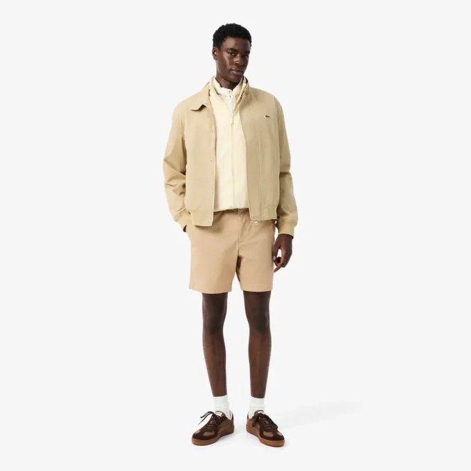 Regular Fit Stretch Cotton Shorts