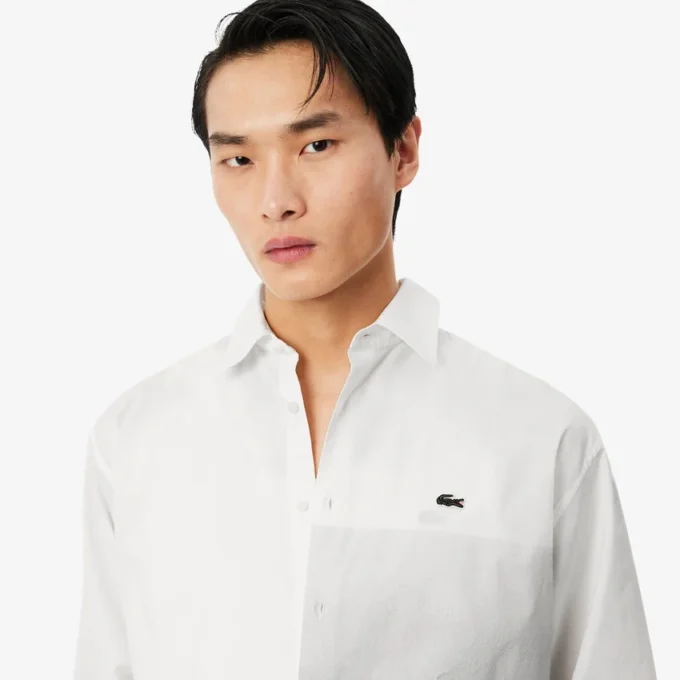 Relaxed Fit Printed Cotton Twill Shirt