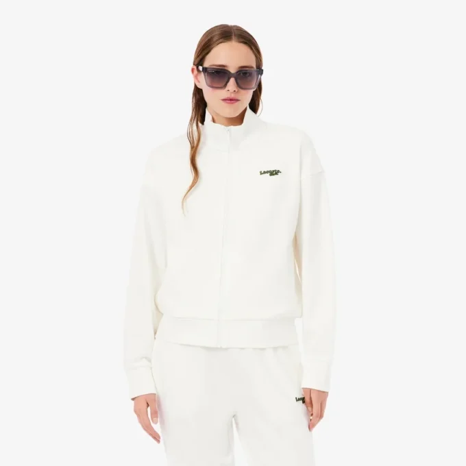 Relaxed Fit Zipped Badge Sweatshirt