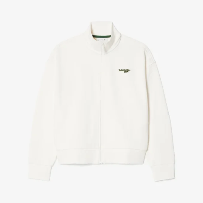 Relaxed Fit Zipped Badge Sweatshirt