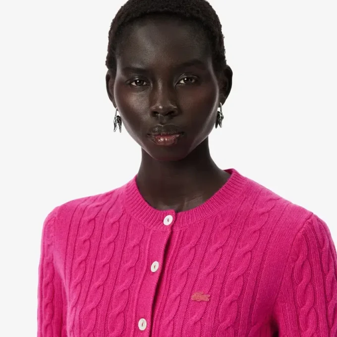 Runway Cashmere Cable Knit Cardigan