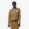 Runway Polo Shirt Collar Badge Accent Sweatshirt