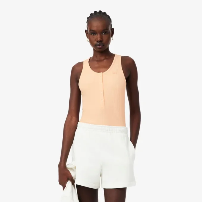 Slim Fit Ribbed Cotton Tank Top