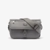 Small Monogram Leather Flap Satchel