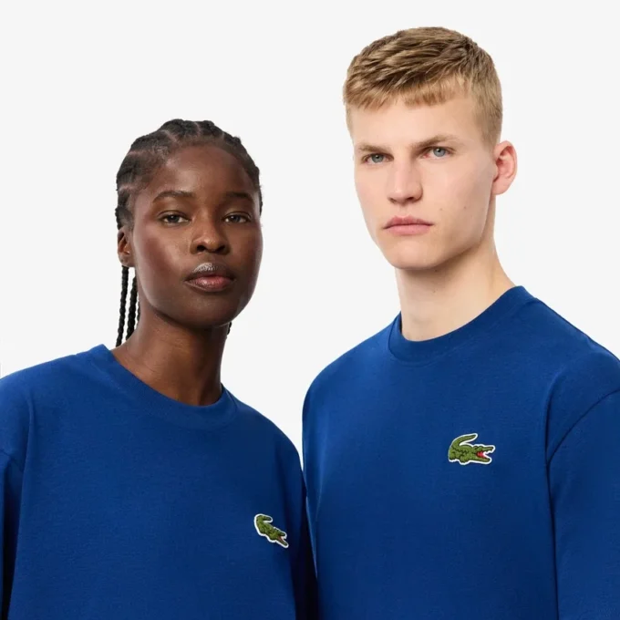 Unisex Loose Fit Heavy Cotton Badge T-Shirt