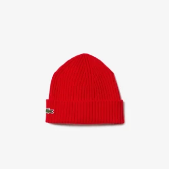 Unisex Rib Knit Brushed Wool Beanie