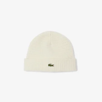 Unisex Ribbed Cuff Wool Beanie
