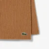 Unisex Ribbed Wool Scarf