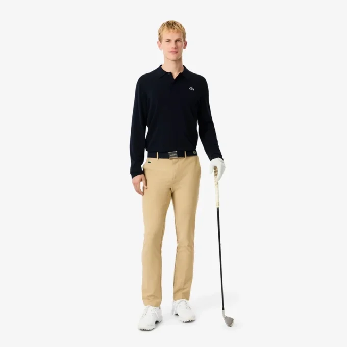 Men’s Polo Collar Stretch Golf Sweater