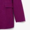 Runway Double Breasted Marbled Wool Blazer