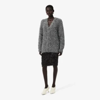 Runway Lurex Knit Skirt