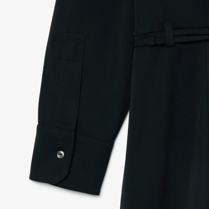 Runway Pleated Polo Maxi Dress