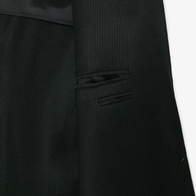 Runway Satin Shawl Neck Blazer
