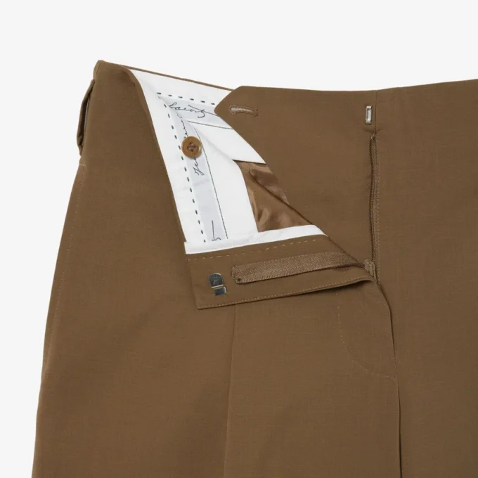 Runway Wide Fit Wool Blend Pants