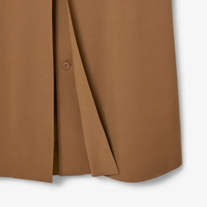 Runway Wool Blend Trench Coat