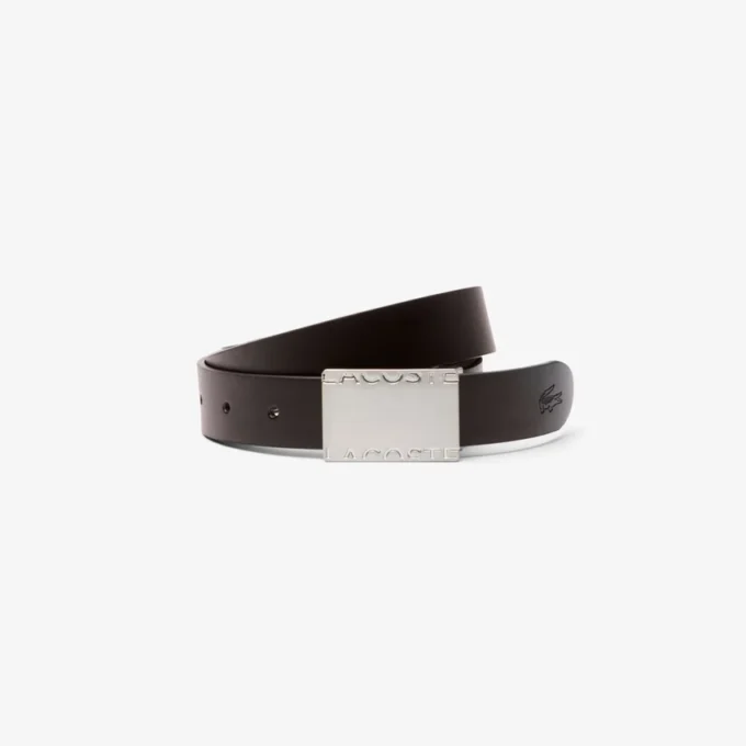 Smooth Leather Belt & Buckle Gift Set